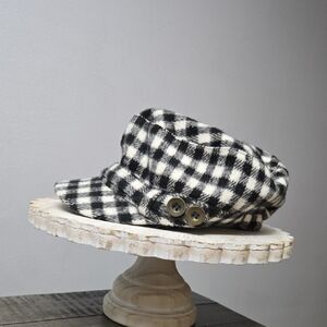 Relativity Black and White Checkered Women's Hat